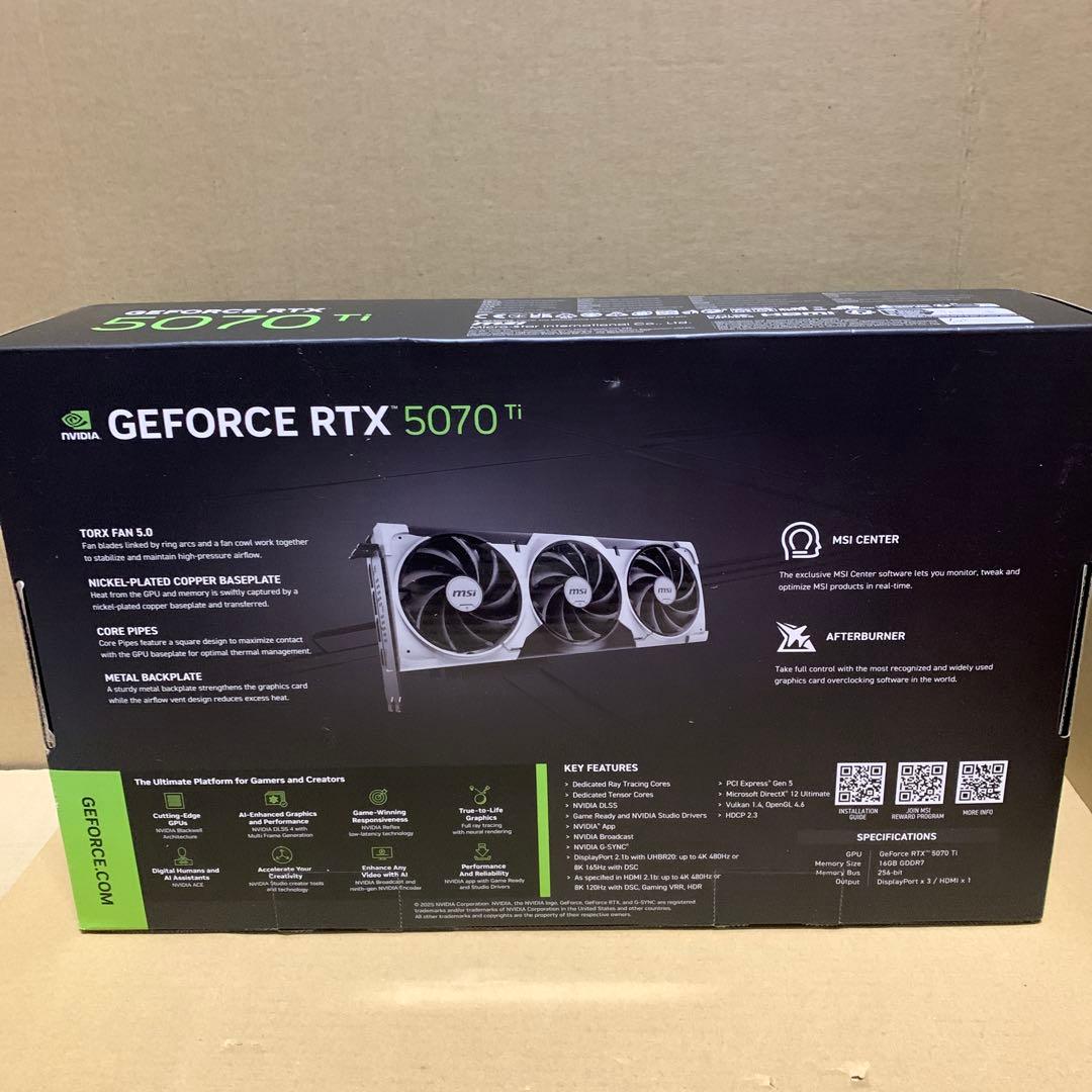 新品　GeForce RTX 5070 Ti 16G VENTUS 3X OC