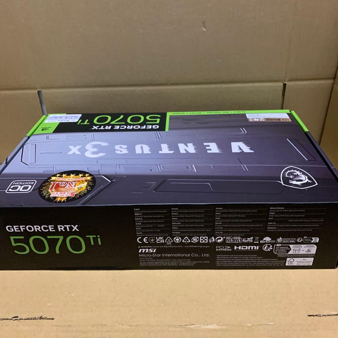 新品　GeForce RTX 5070 Ti 16G VENTUS 3X OC