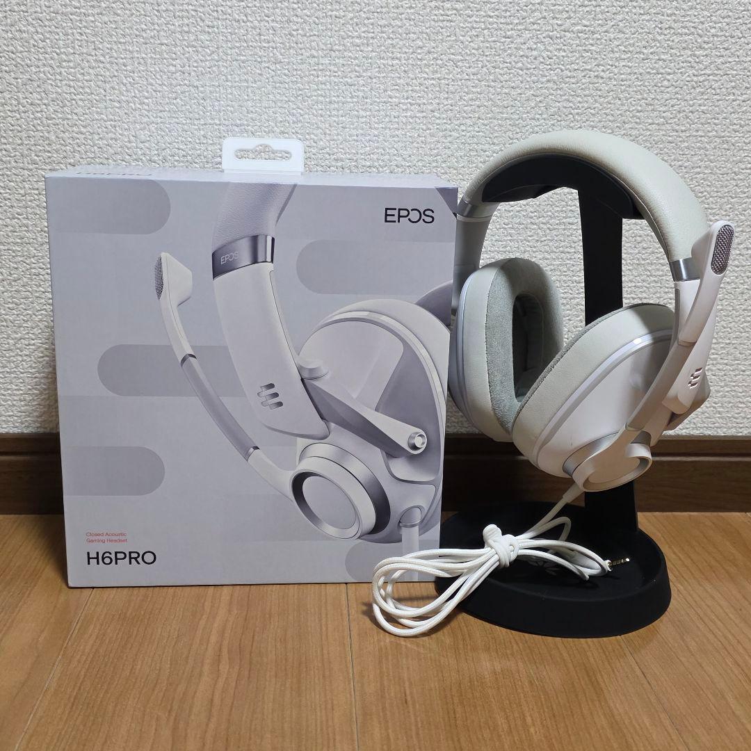 EPOS H6PRO ゲーミングヘッドセット ホワイト