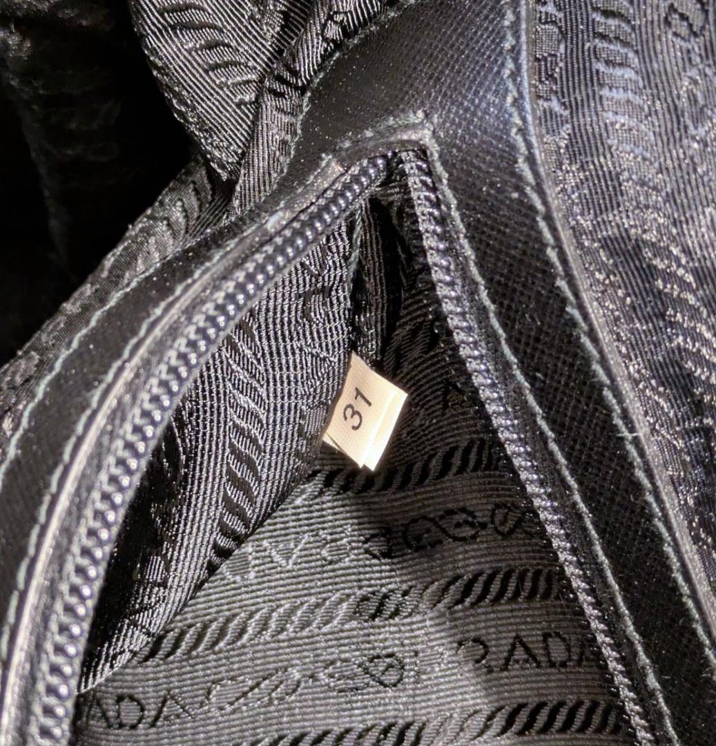 PRADA プラダ ボストンバッグ ナイロンｘレザー ブラック