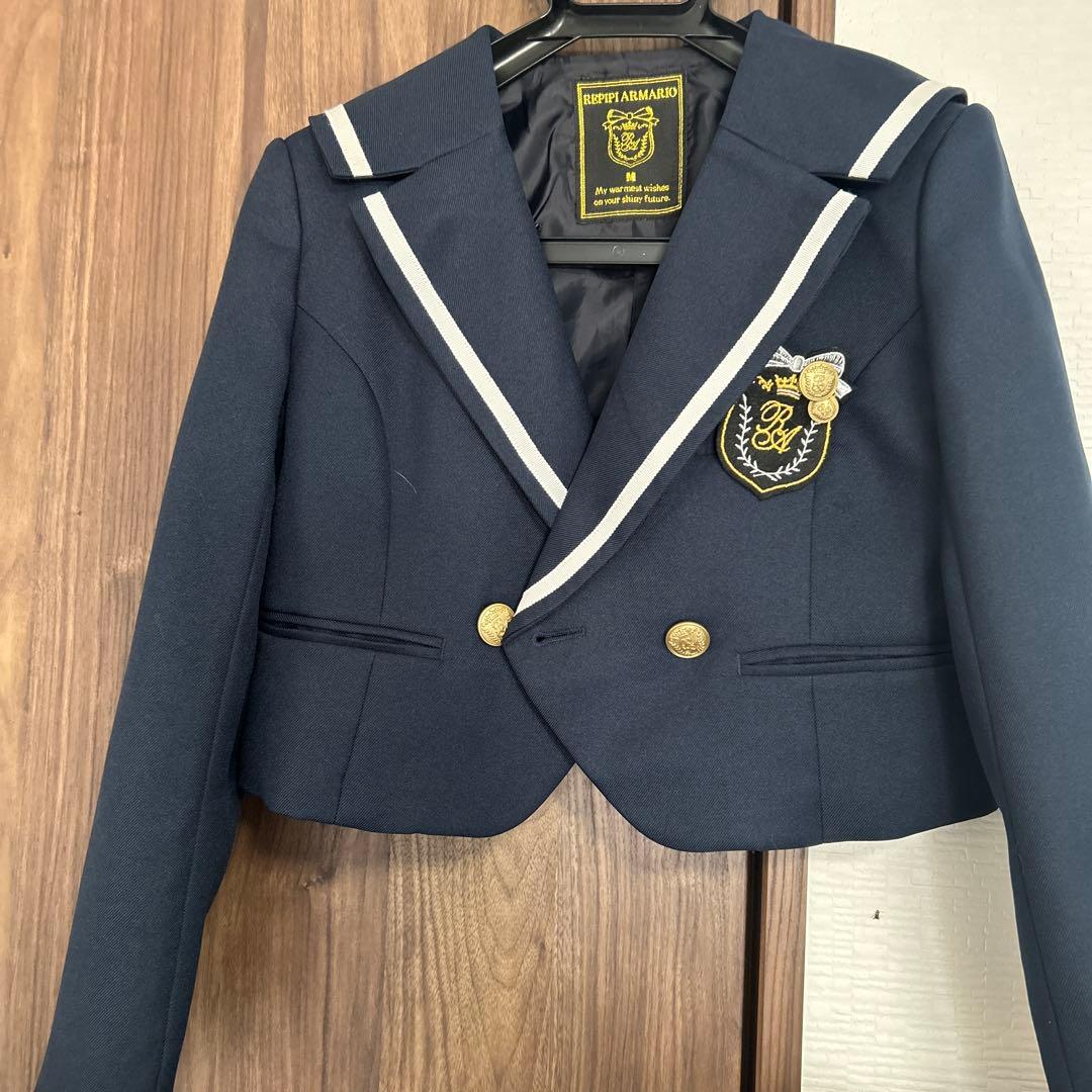 ネイビー セーラー襟 フォーマルジャケット　卒服　3点セット　お値下げしました！