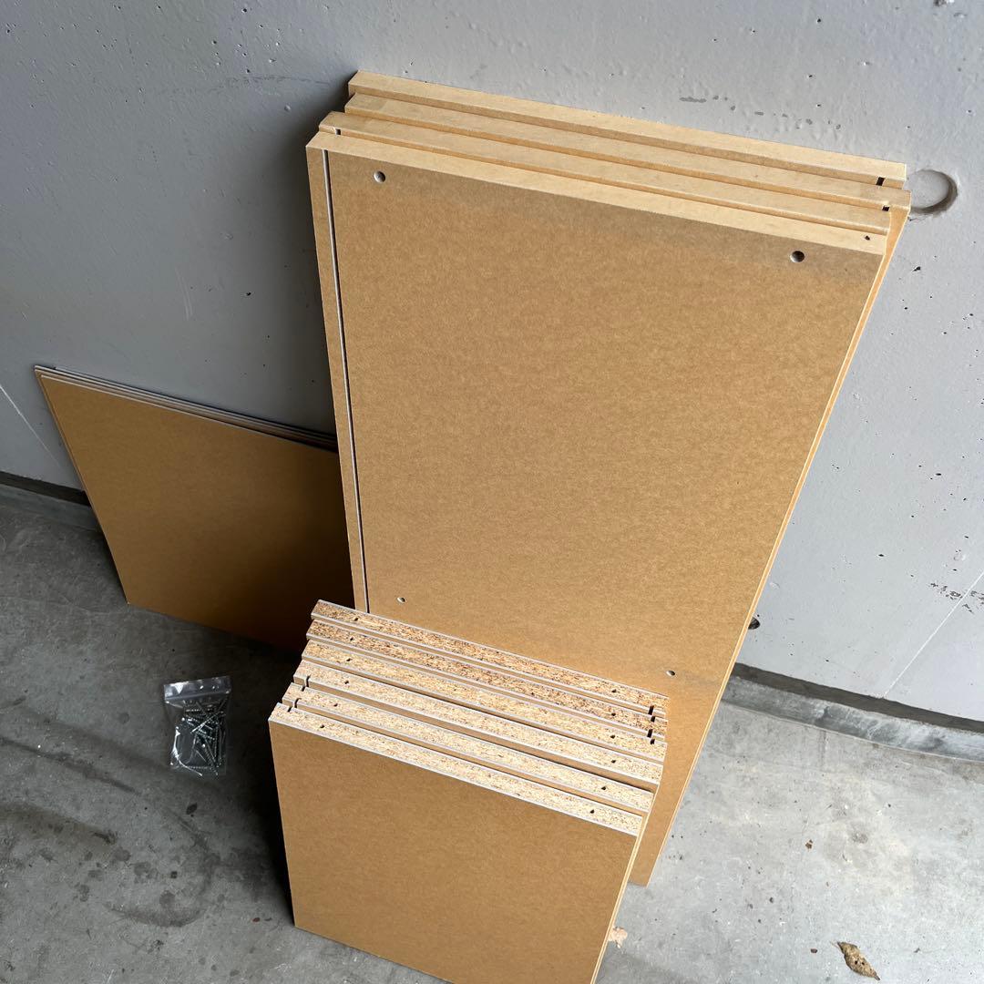 美品・廃盤希少★無印 パルプボードボックス・２段・タテヨコＡ４サイズ ２個セット