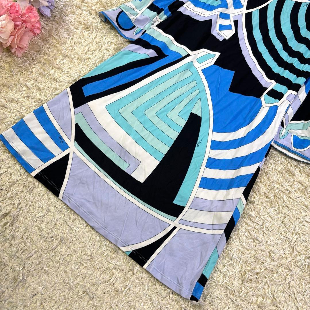 エミリオプッチ　プッチ柄　イタリア製　レーヨン　膝丈　ワンピース　I38