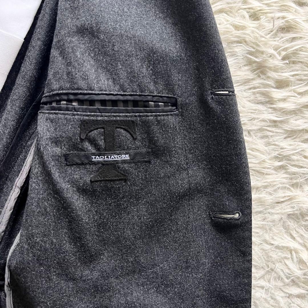 <美品>TAGLIATORE モンテカルロ CANONICO ウール スーツ44