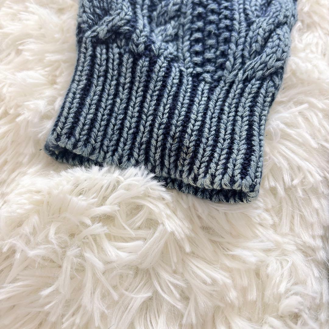 デニムアンドサプライ　ラルフローレン　ケーブルニット　メンズ　L 美品　セーター