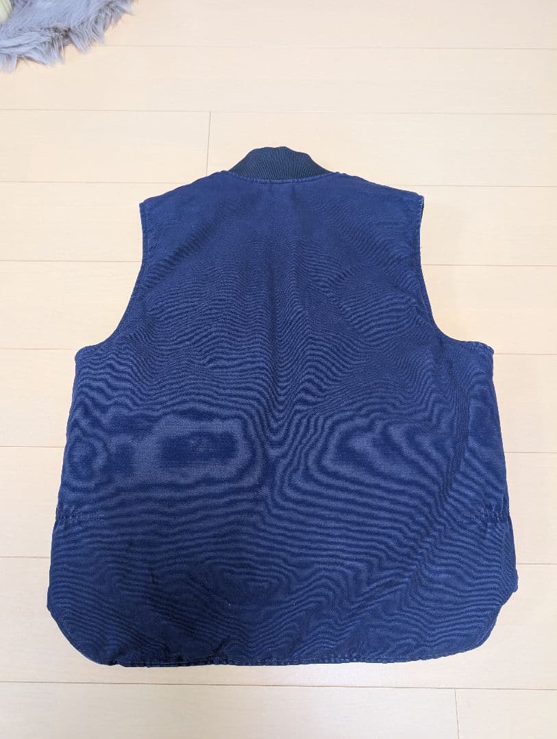 超スペシャル 90s ヴィンテージ カーハート ベスト XL ネイビーブルー