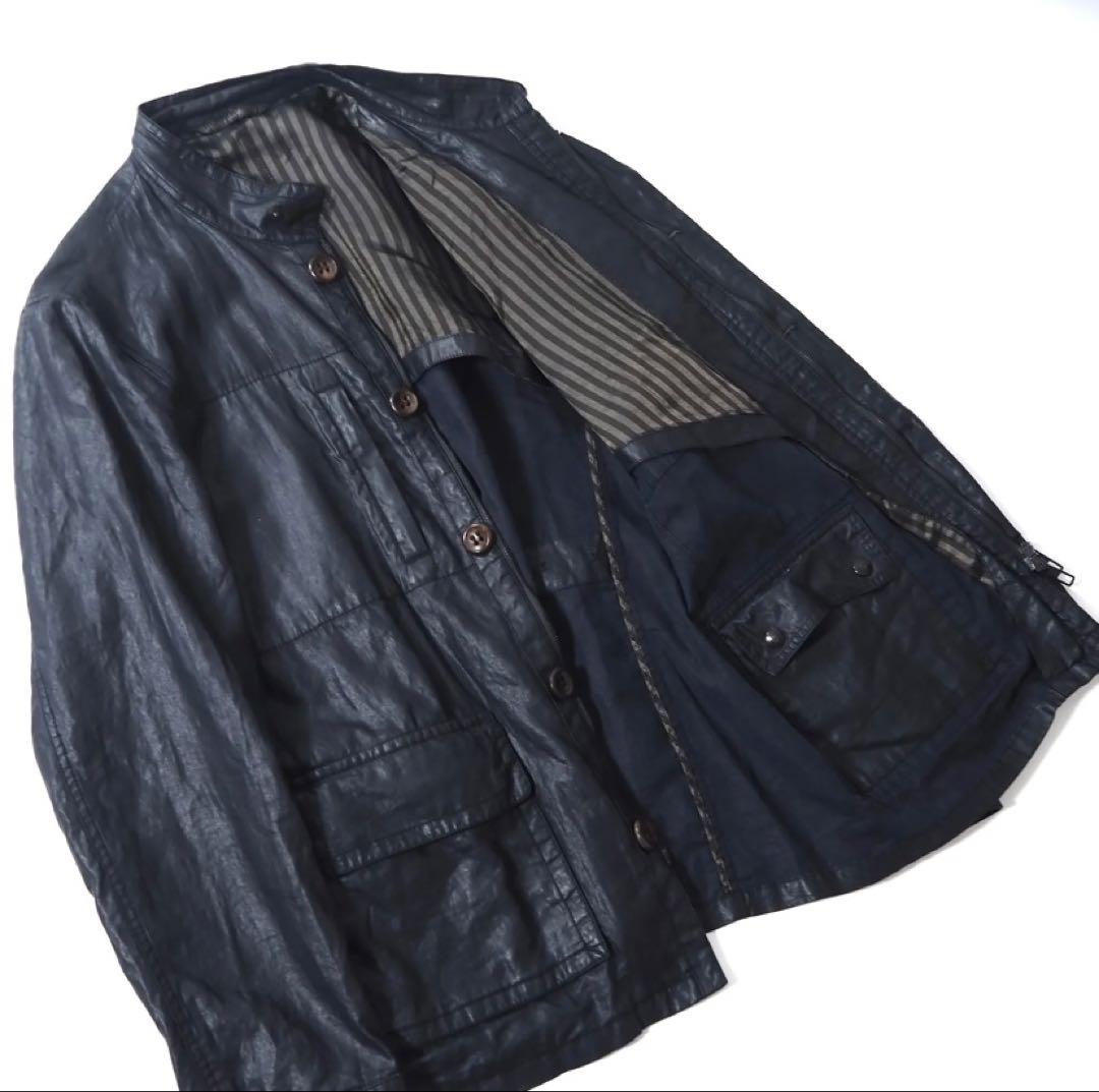 ジョルジオアルマーニ ガーメントダイ ジャケット 50 ダークネイビー