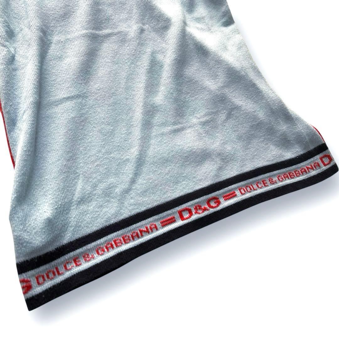 ドルチェアンドガッバーナ ニット ポロシャツ バイカラー