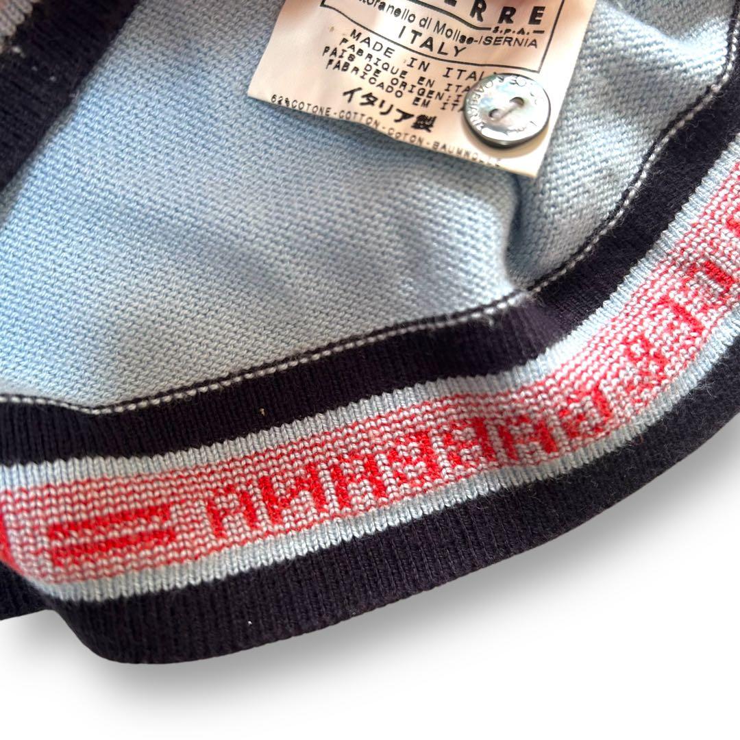 ドルチェアンドガッバーナ ニット ポロシャツ バイカラー