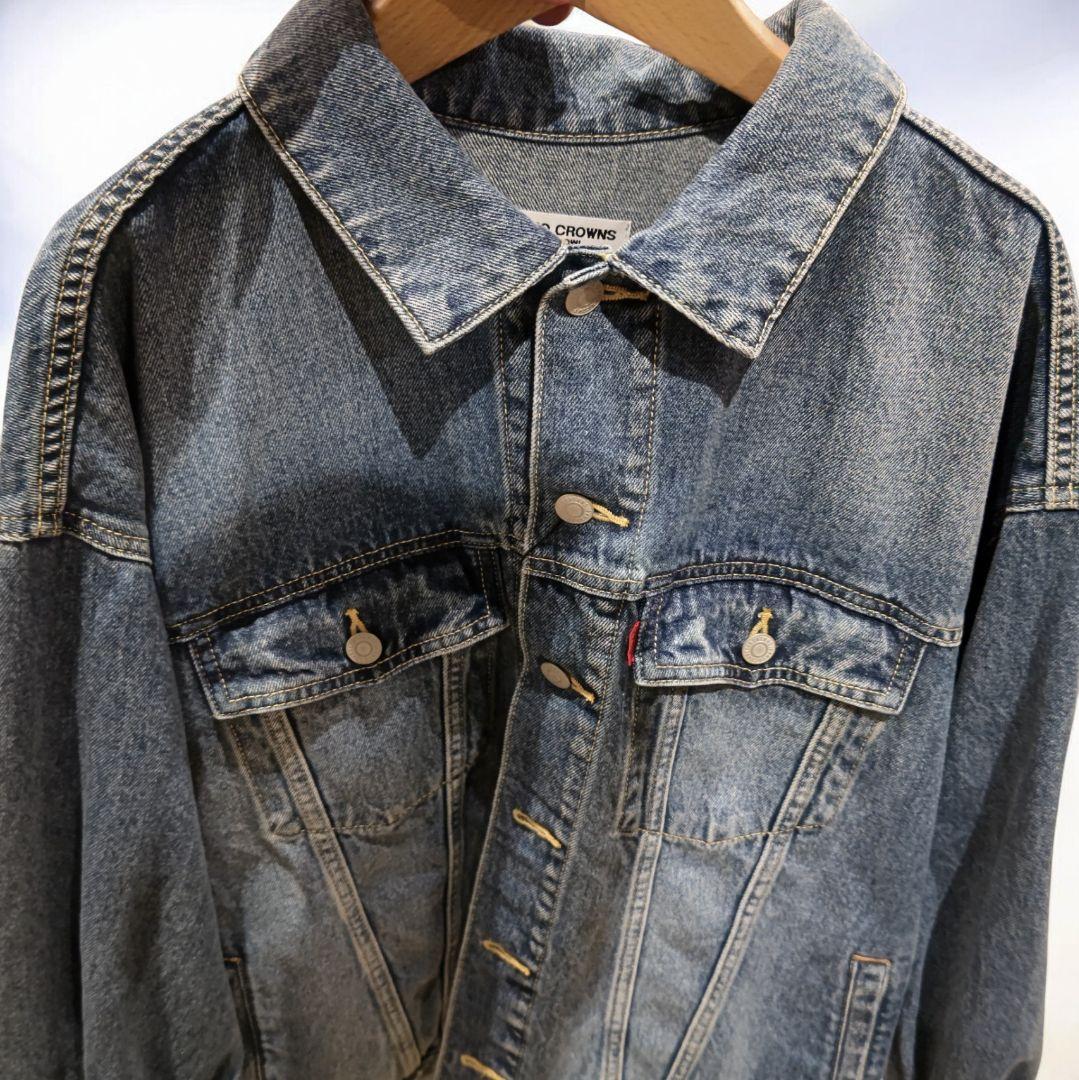 ' デニムジャケット バックリボン　RODEO　CROWN
