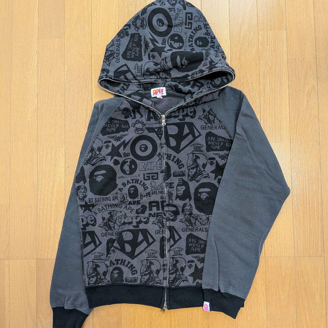 A BATHING APE　ダブルジップパーカー　レディース　エイプ　BAPE