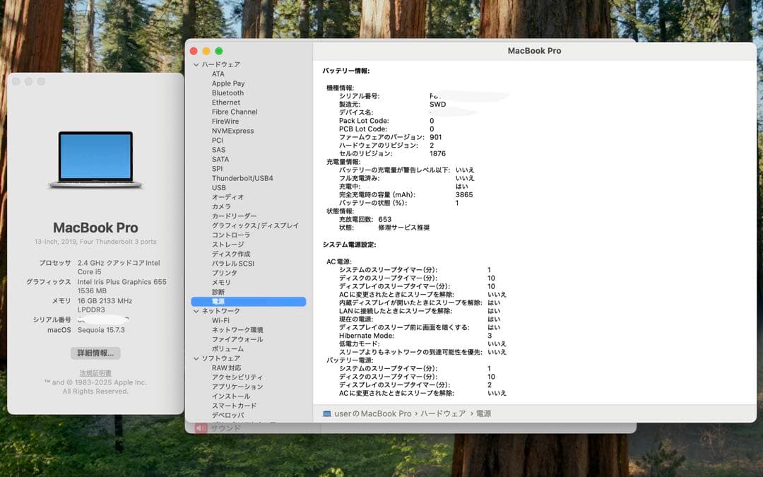 MacBook本体 Apple MacBook Pro 13 2019 i5/16GB/500GB