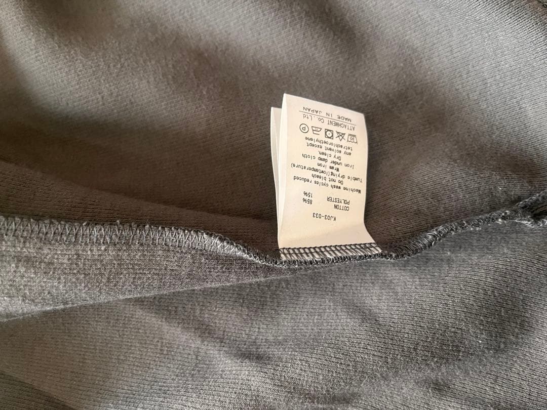 KAZUYUKI KUMAGAI ATTACHMENT グレー タートルネック