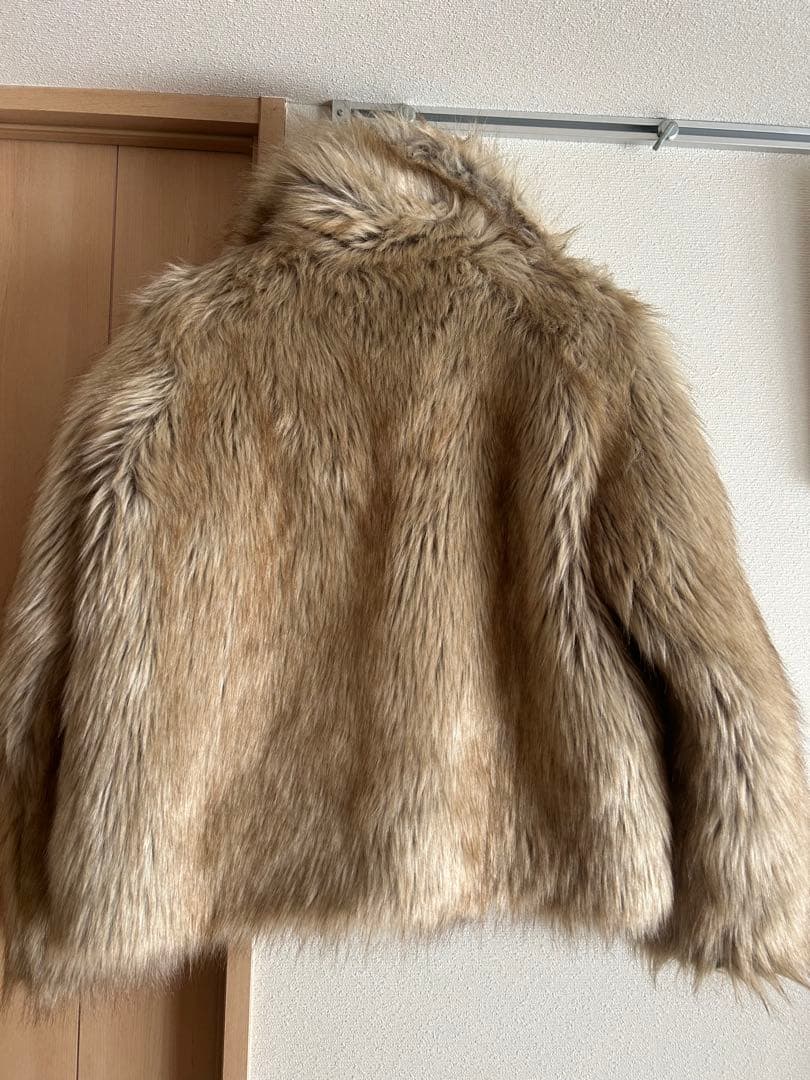 MICHIXSLY ベージュファーショートジャケット