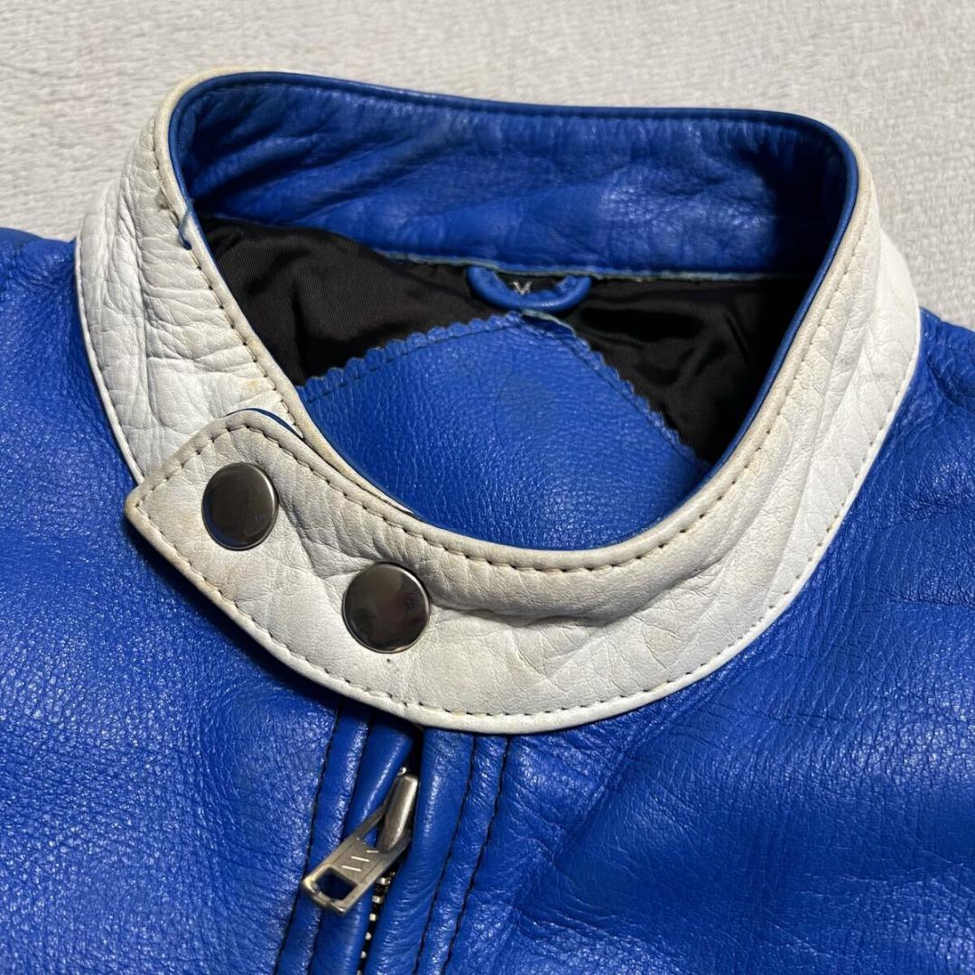 本革 シングルライダース レザージャケット バイカー R-8496