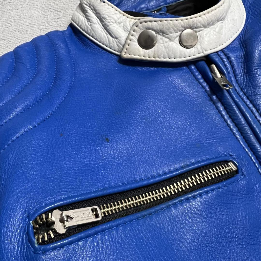 本革 シングルライダース レザージャケット バイカー R-8496