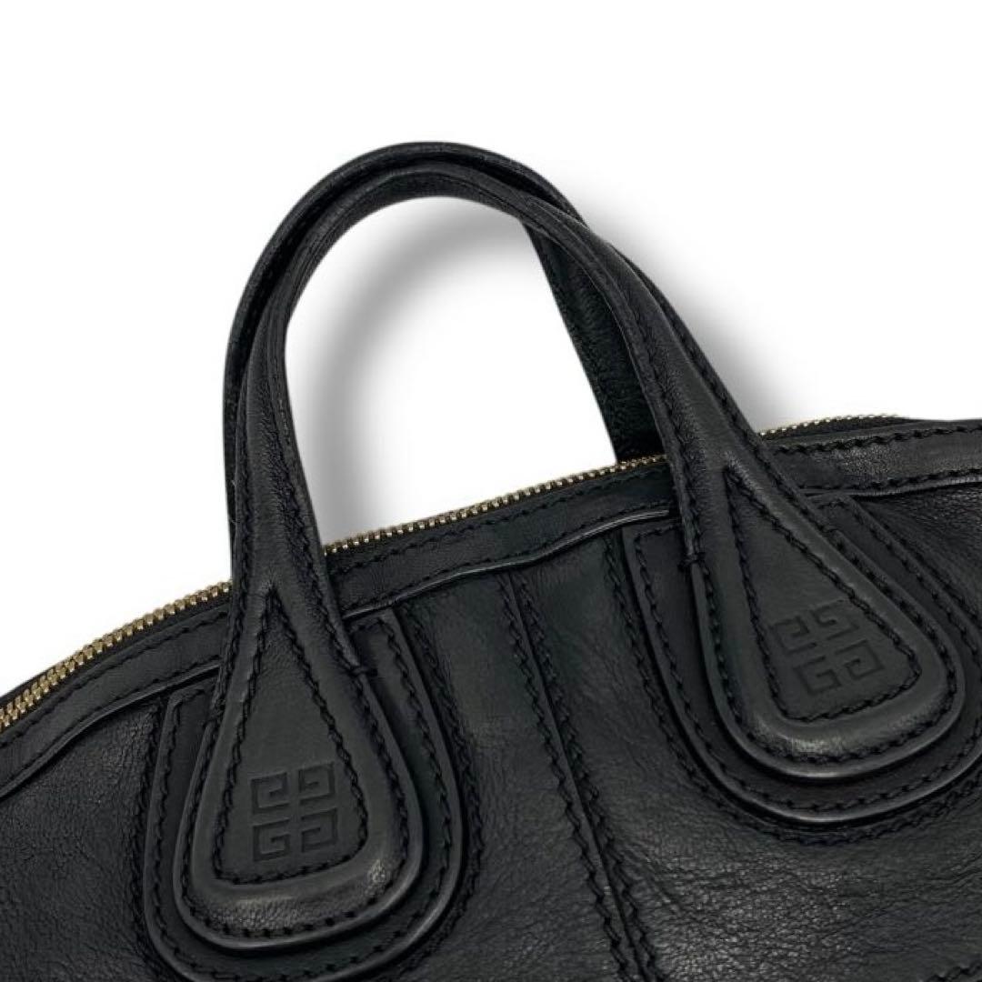 希少 GIVENCHY 4G ロゴ レザー 2WAY バッグ ナインチンゲール