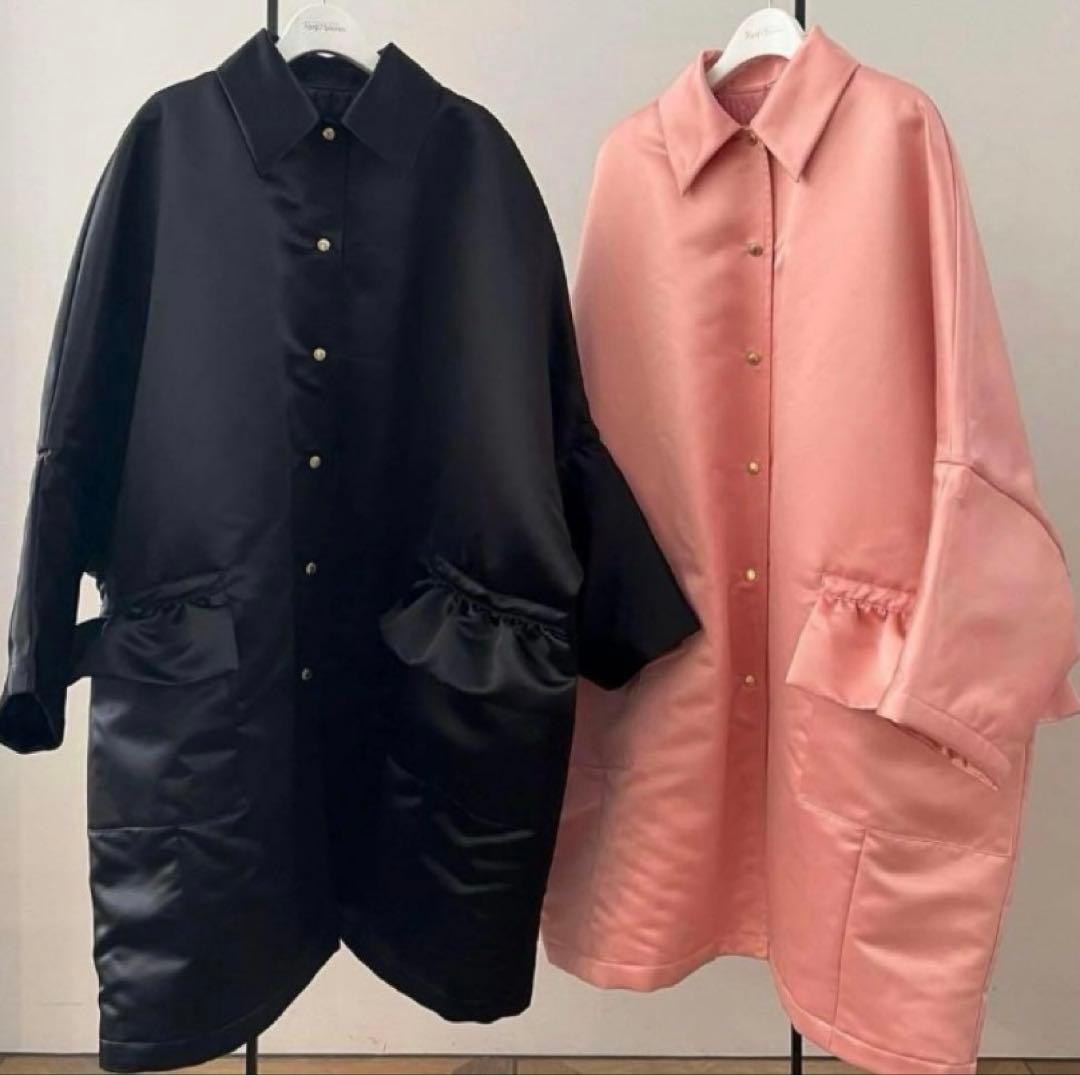 新品 rosymonster frifri cocoon satin coat