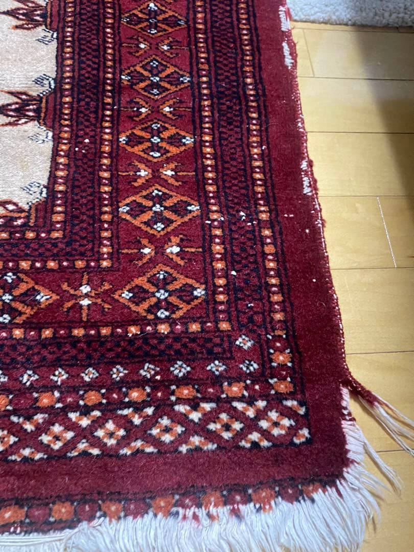 トライバルラグ　ヴィンテージラグ　ペルシャ絨毯　124cm×78cm