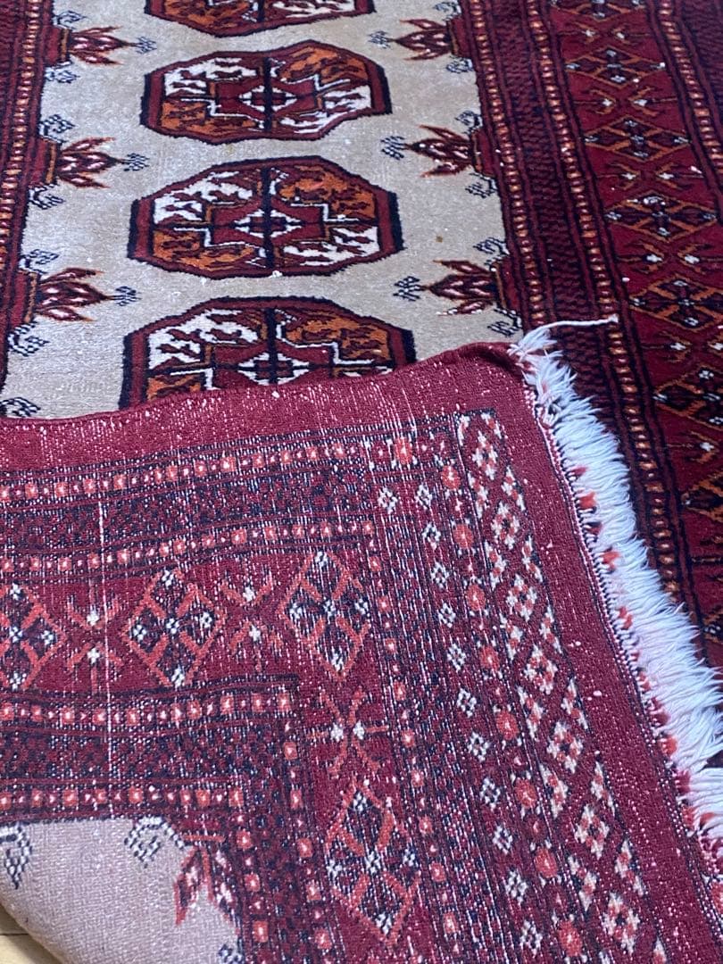 トライバルラグ　ヴィンテージラグ　ペルシャ絨毯　124cm×78cm