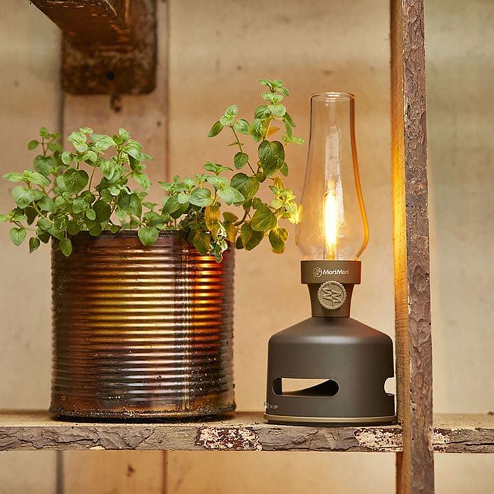 MoriMori LED ランタンスピーカー S ダークブラウン