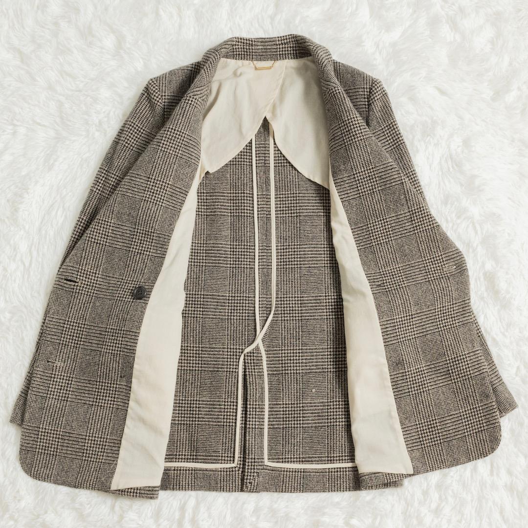 Plage プラージュ GIRL チェック W ジャケット 38 ウール