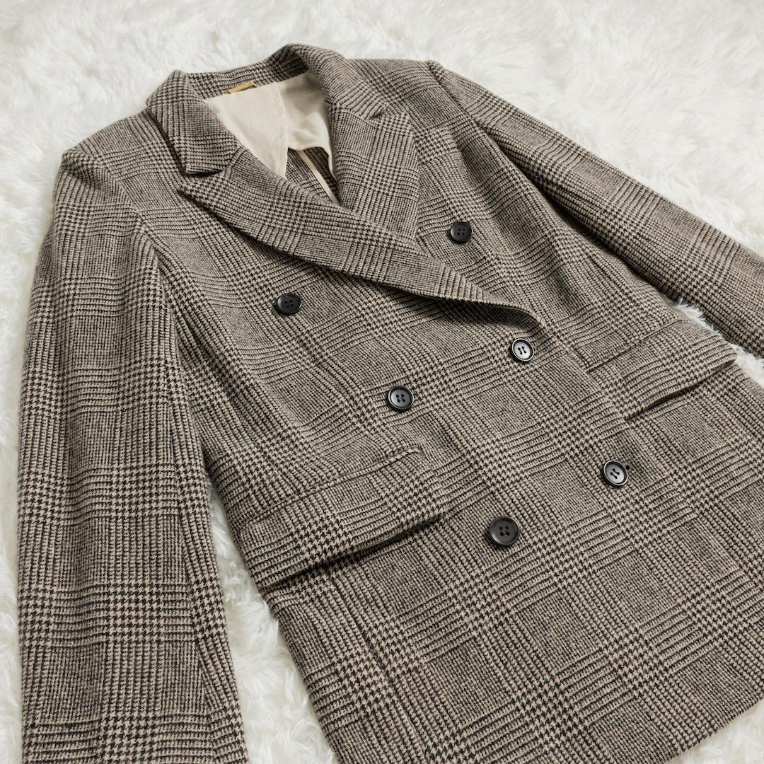 Plage プラージュ GIRL チェック W ジャケット 38 ウール