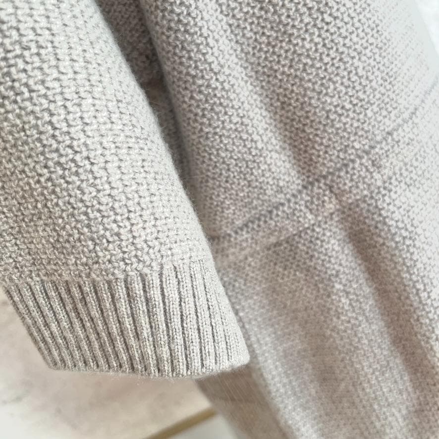 未使用★LOROPIANA★カシミヤ★ボリューム★ファー★フーディコート