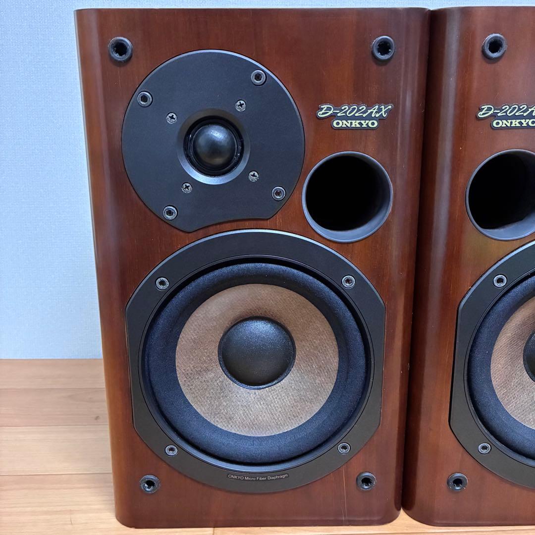 【良品】ONKYO スピーカー ペア D-202AX 同番 シリアル　動作品