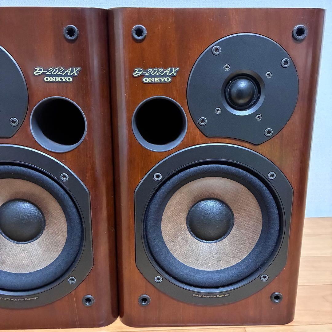【良品】ONKYO スピーカー ペア D-202AX 同番 シリアル　動作品