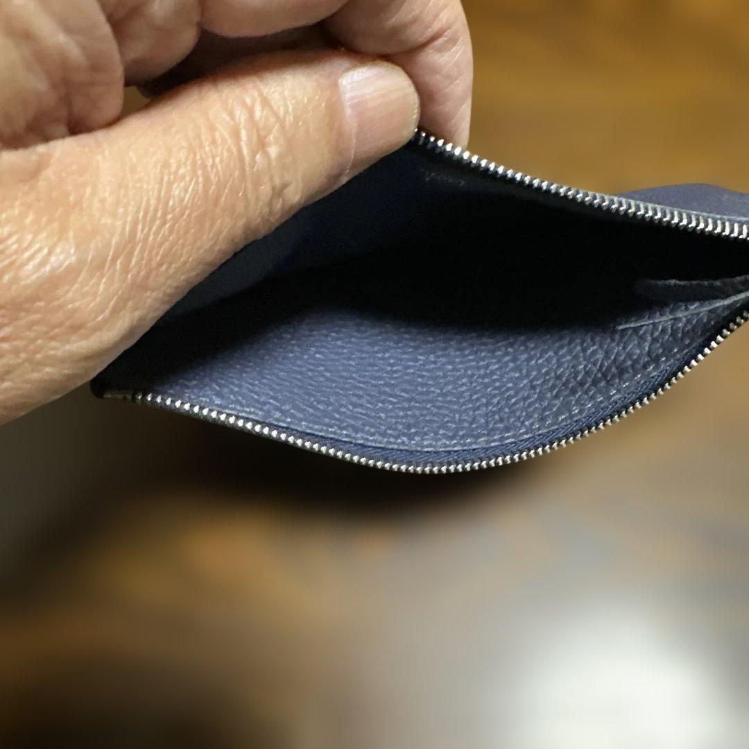 a*l様 HERMÈS ダークグレー レザー 長財布