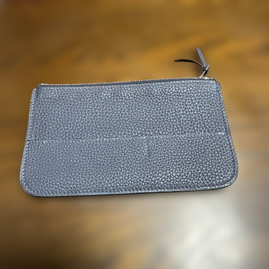a*l様 HERMÈS ダークグレー レザー 長財布