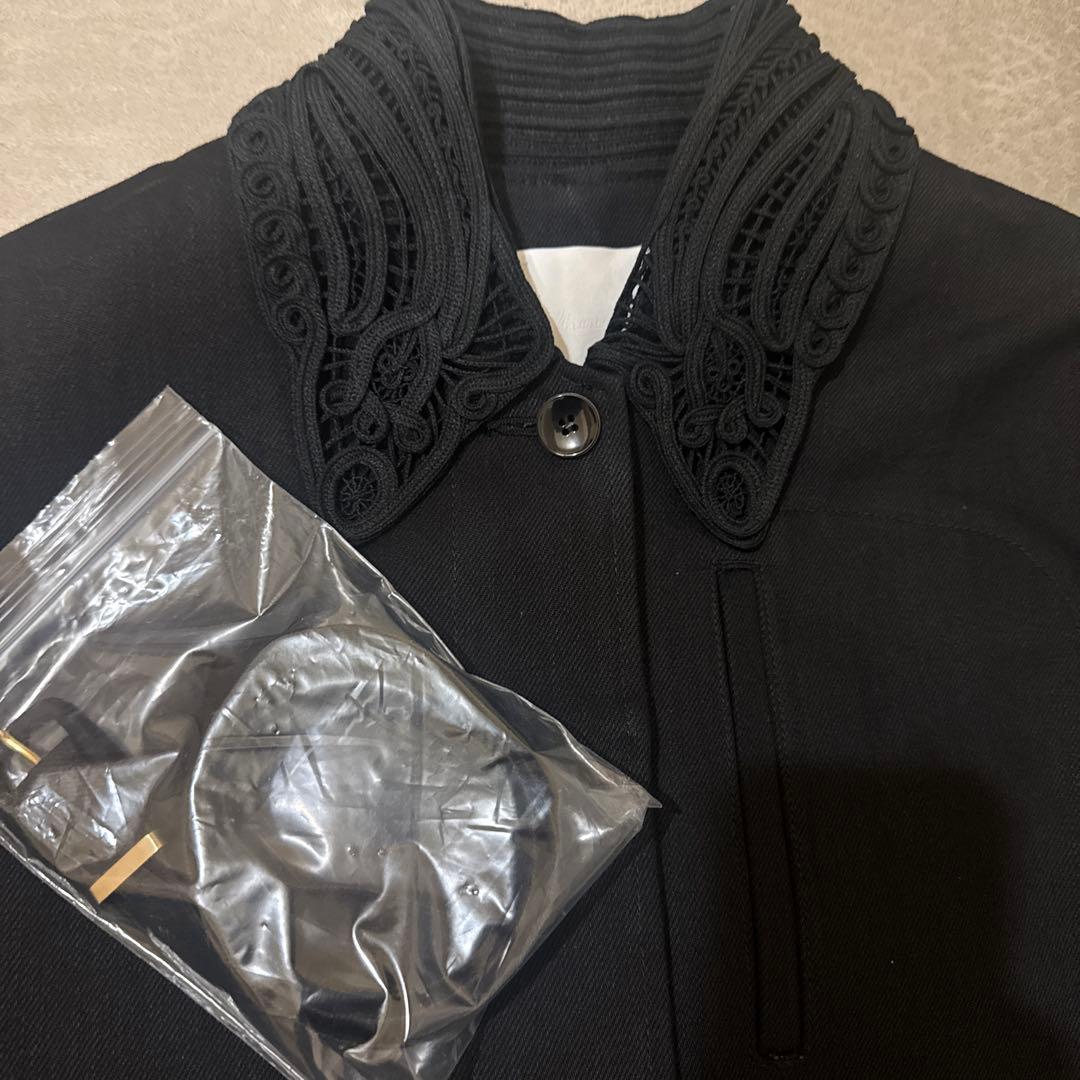 ジャケット・アウター Cord Embroidery Detail Denim Jacket mame