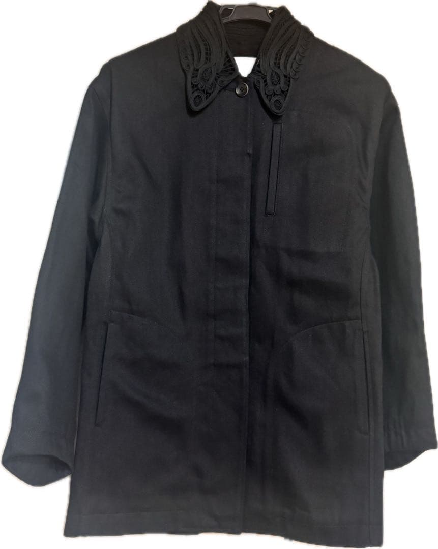 ジャケット・アウター Cord Embroidery Detail Denim Jacket mame