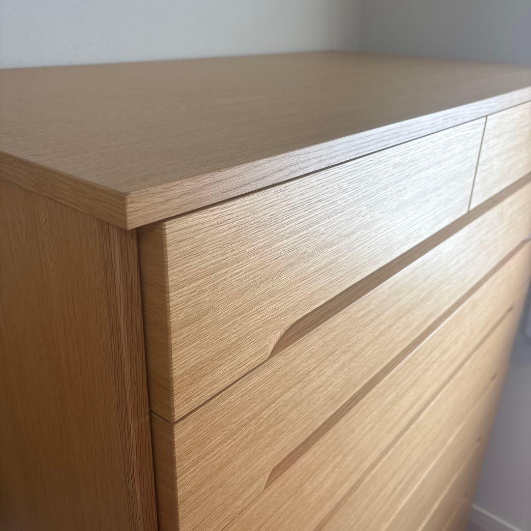府中家具　大塚家具　チェスト　箪笥　タンス　表面前オーク素材　高級家具