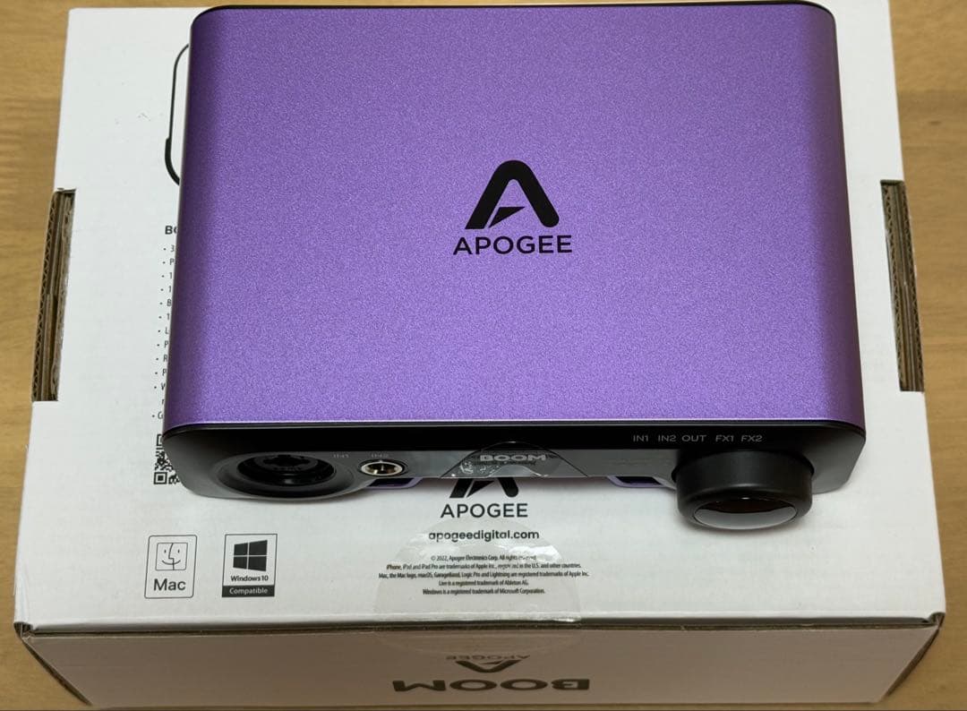 Apogee BOOM オーディオインターフェイス
