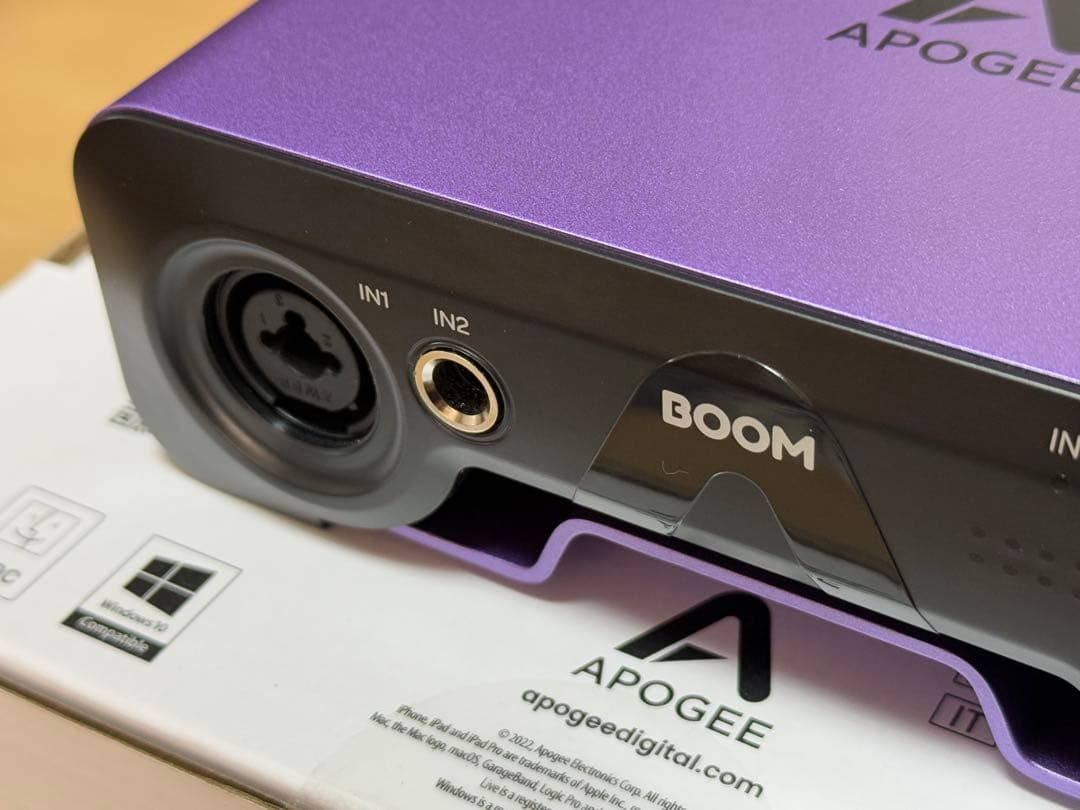 Apogee BOOM オーディオインターフェイス