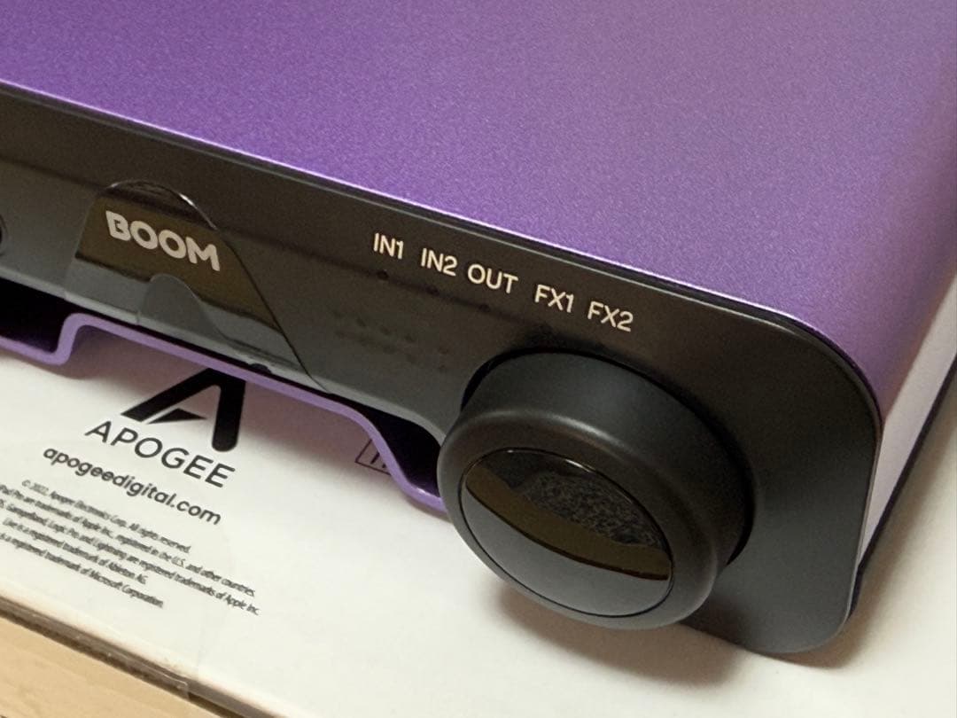Apogee BOOM オーディオインターフェイス