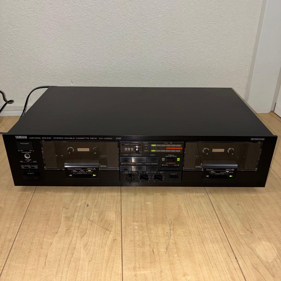 希少・動作品　ヤマハカセットデッキKX-W500　ダブルリバースカセットデッキ