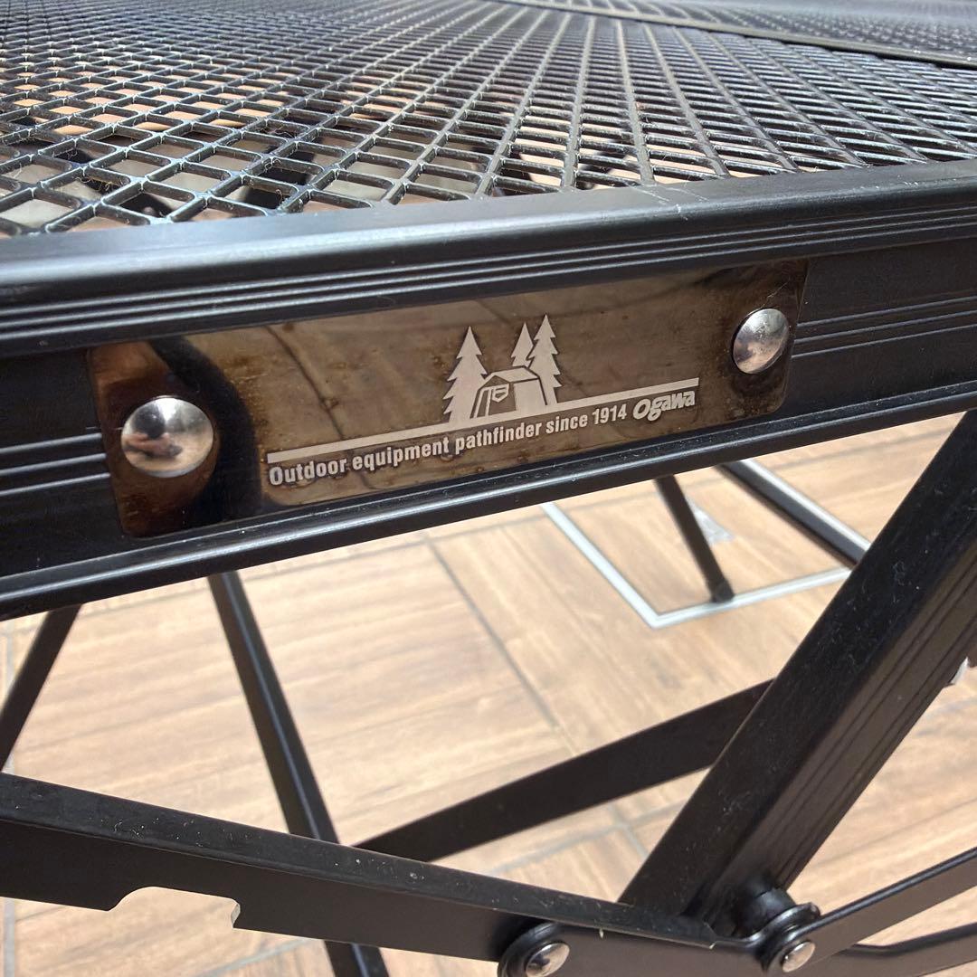 オガワ　３ハイ＆ローテーブル　タフメッシュ　ブラック