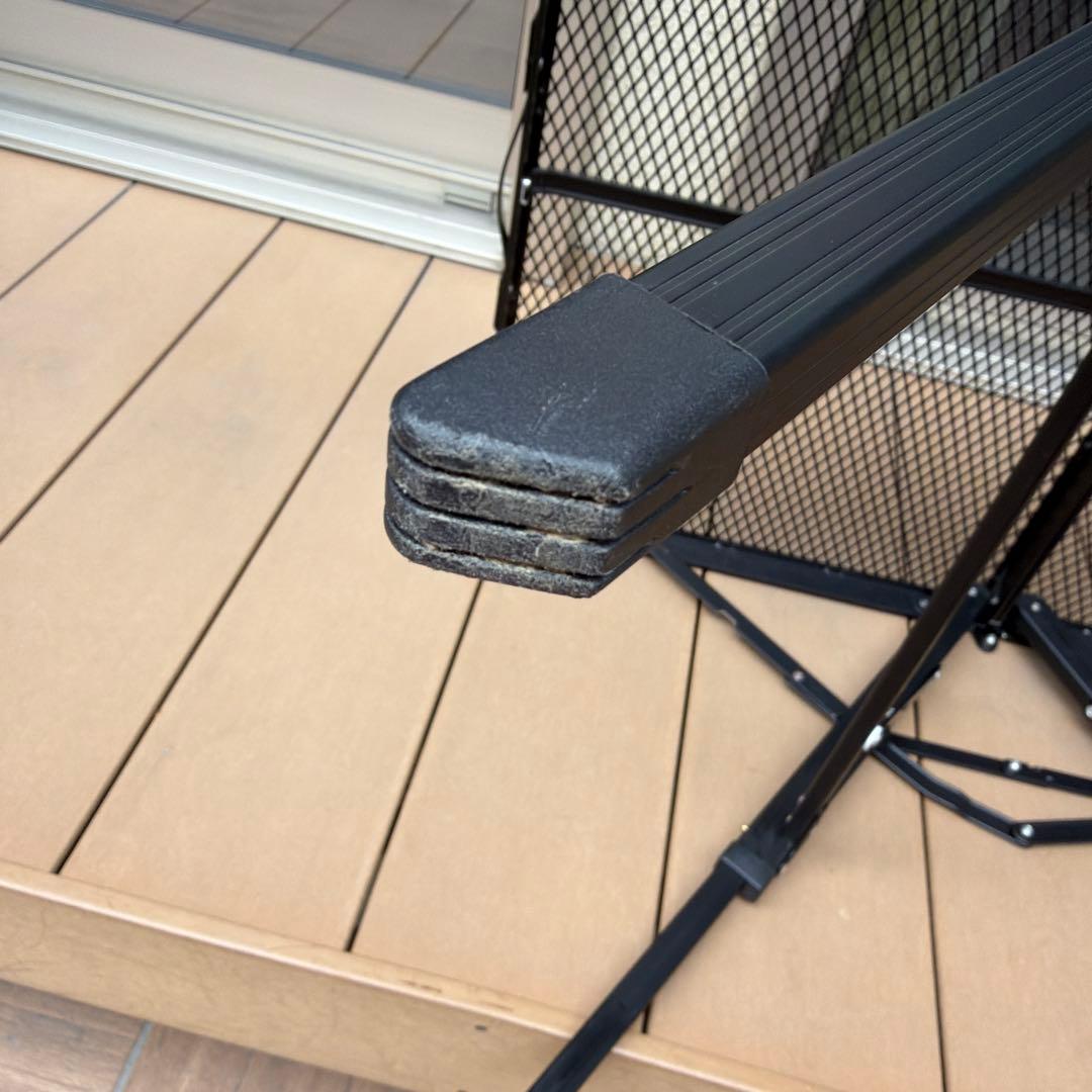 オガワ　３ハイ＆ローテーブル　タフメッシュ　ブラック