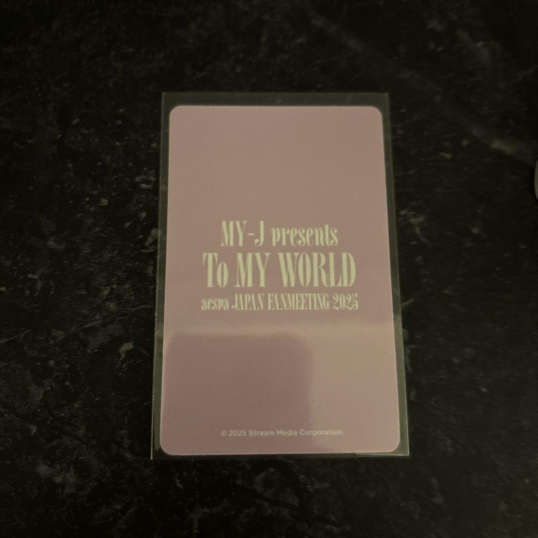 aespa カリナ ファンミ ペンミ ミラー付きポーチ トレカ