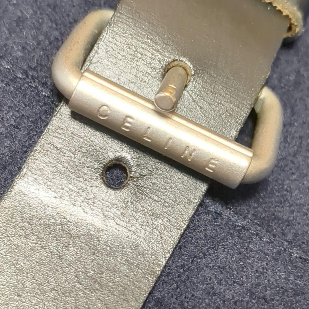 【美品】セリーヌ　近年モデル　カシミヤ混　ベルト　フリル　スカート　フランス製