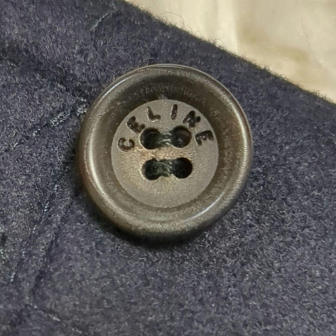 【美品】セリーヌ　近年モデル　カシミヤ混　ベルト　フリル　スカート　フランス製