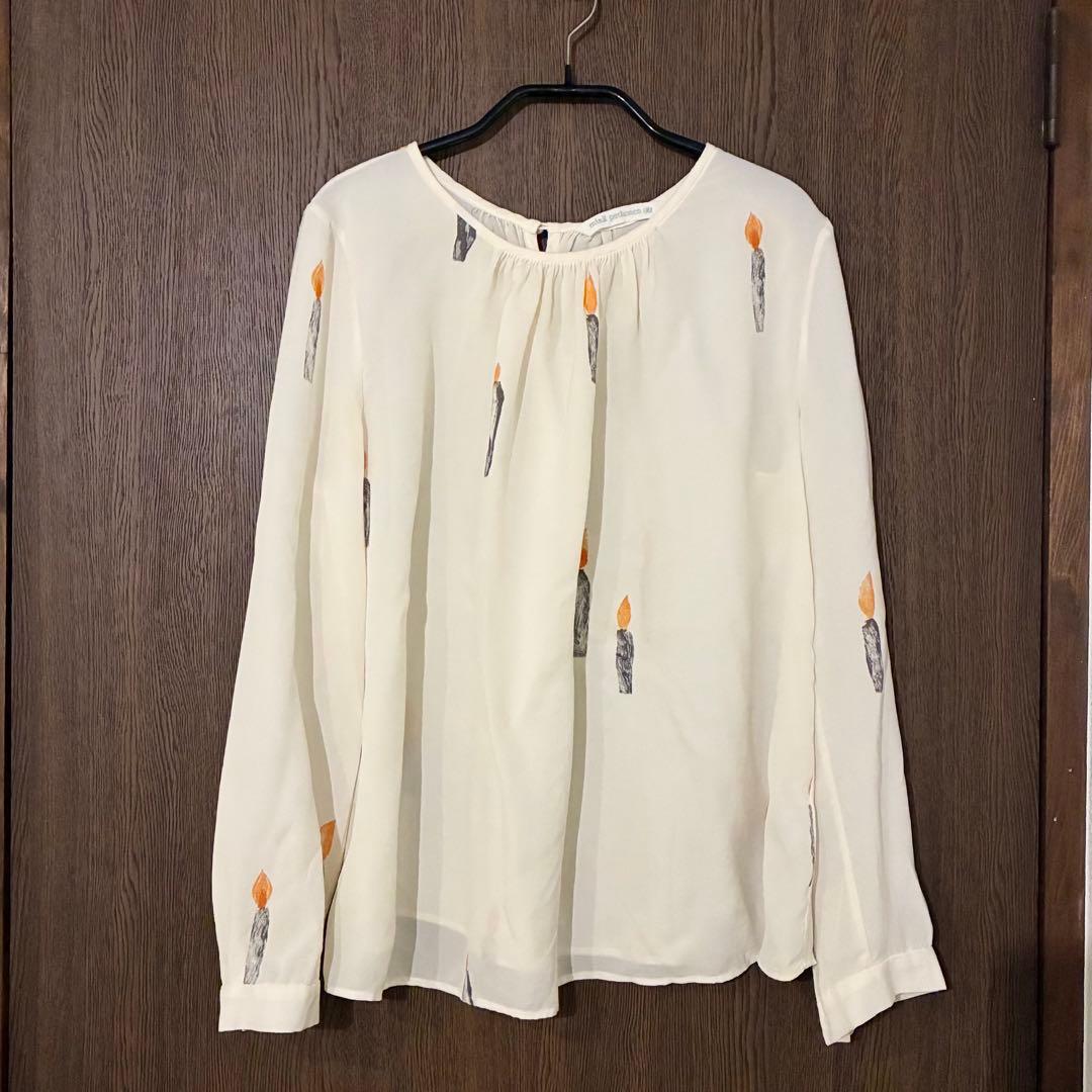 mina perhonen candle シルクブラウス 38