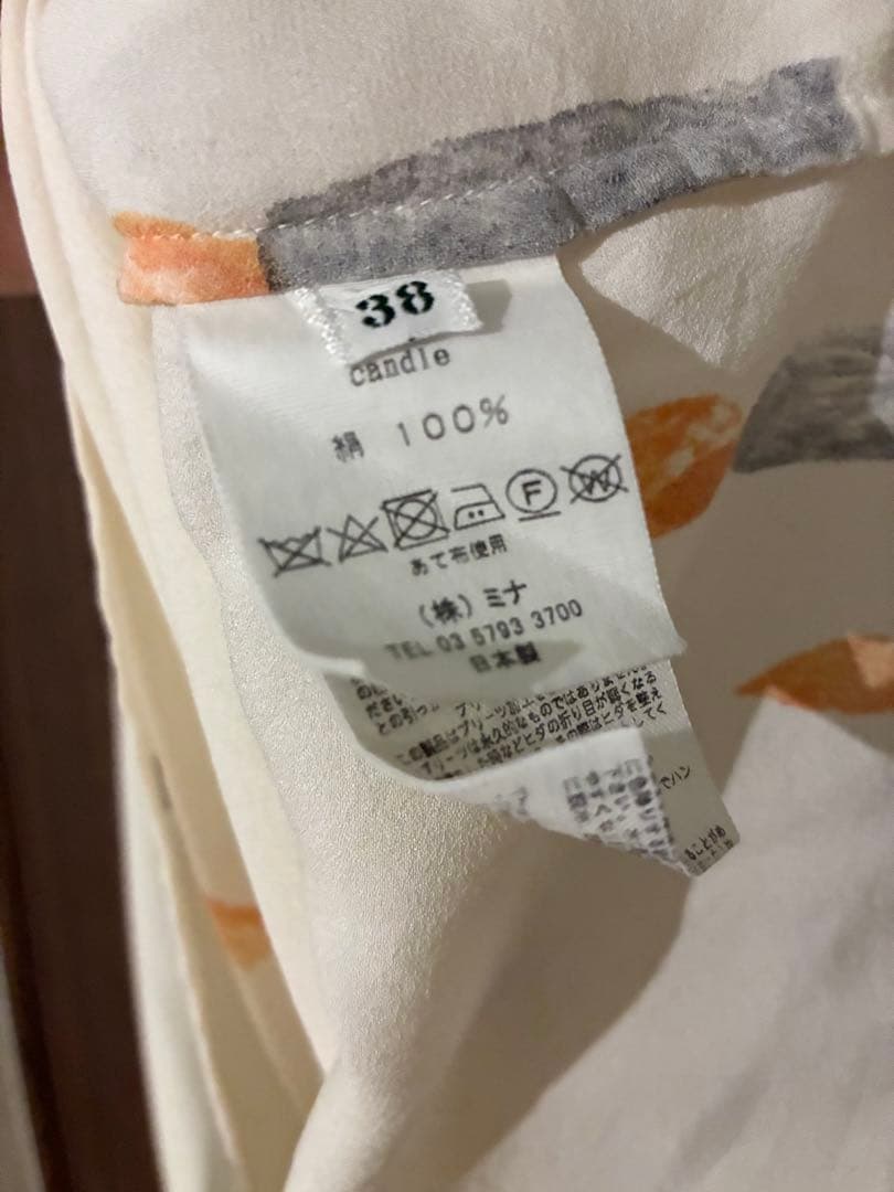 mina perhonen candle シルクブラウス 38