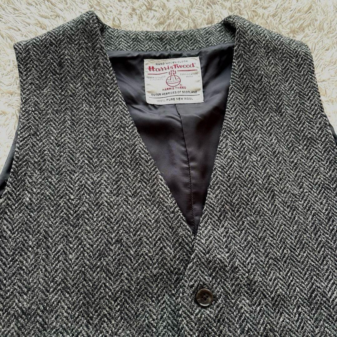 ハリスツイード ★美品★ アーバンリサーチ ROSSO ベスト ヘリンボーン L