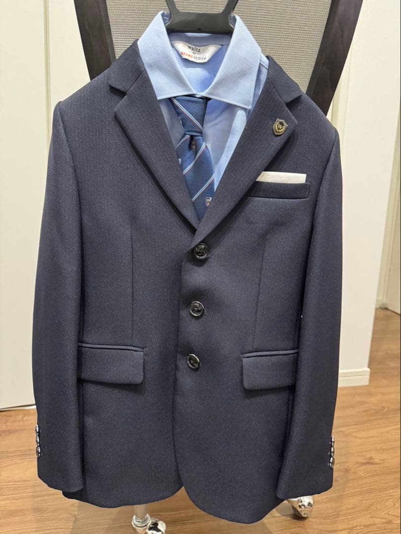 ネイビー ブレザー スーツ