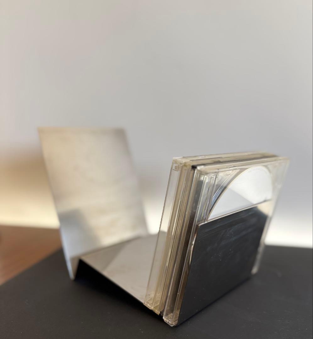 CDスタンド2個セット　ブックスタンド　ステンレス　ミッドセンチュリー　ビームス