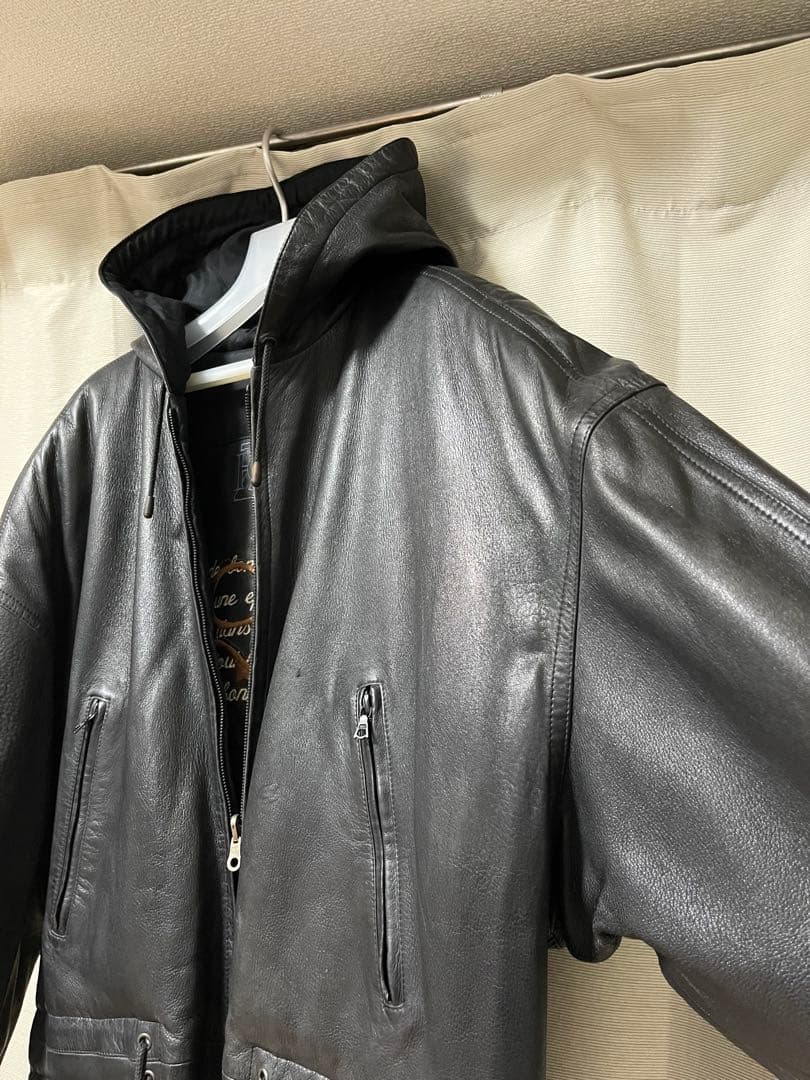 【フランス製】 SERAPHIN レザー モッズコート 50 90's